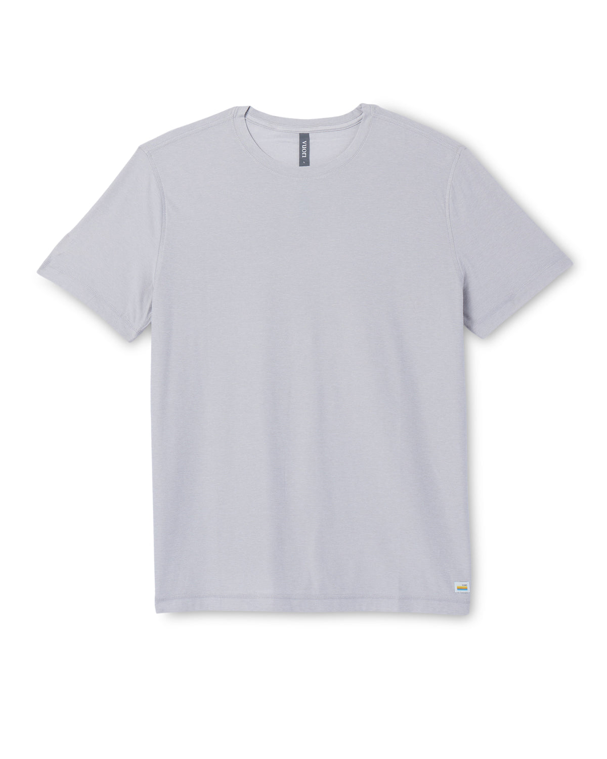 Men Vuori Strato Tech Tee Platinum White Tech Workout Shirt