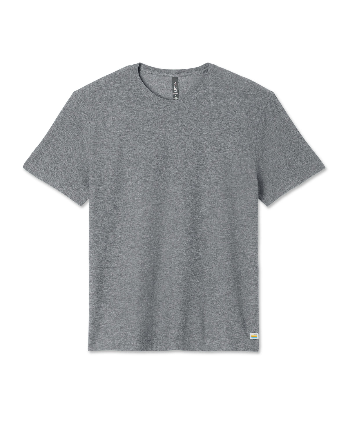 Men Vuori Short Sleeve Strato Tech Tee - Relaxed Fit Heather Grey