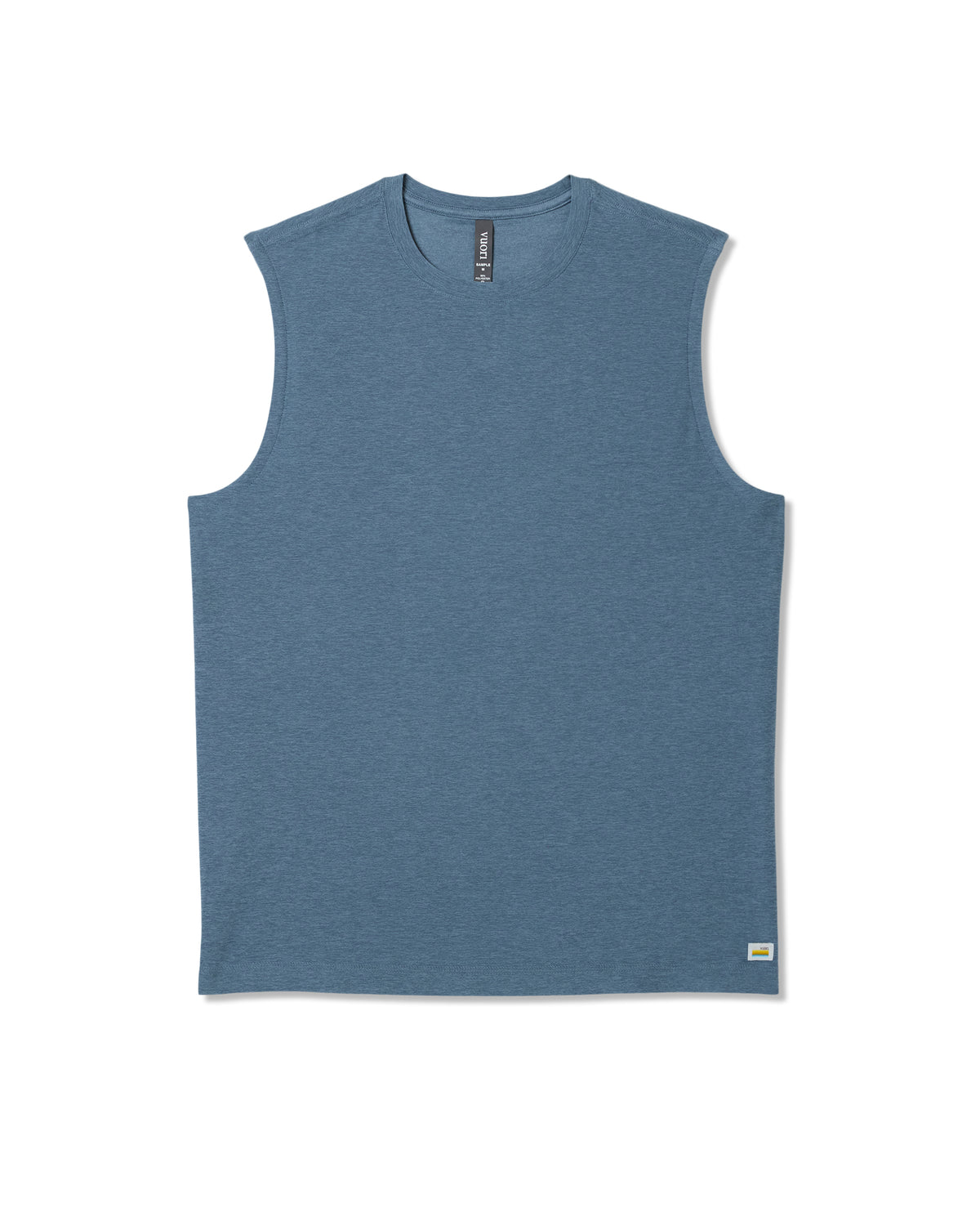 Men Vuori Strato Muscle Tee Men's Pool Blue Heather Tank Top