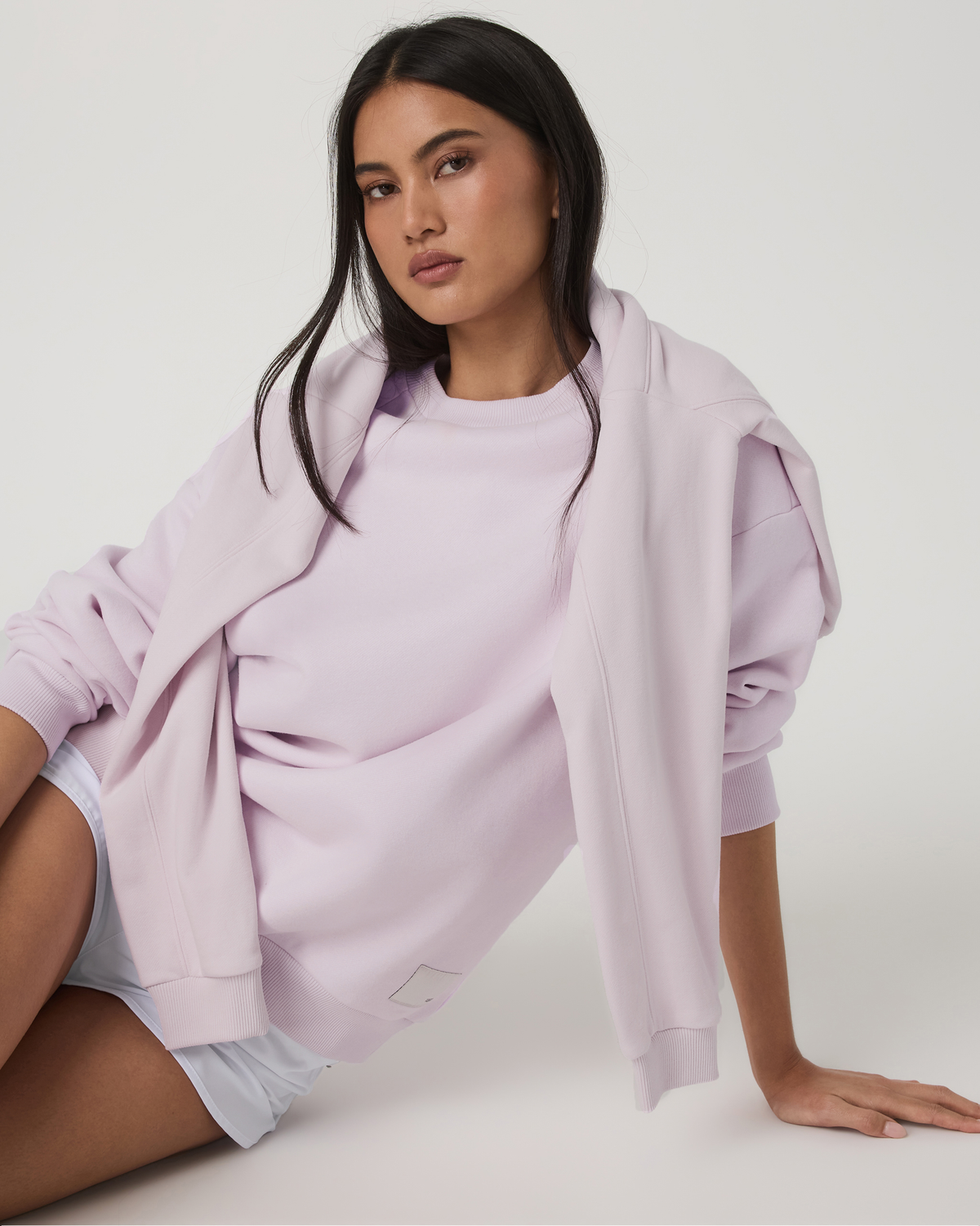 Women|New Vuori Restore Oversized Crew 2.0 Women's Lilac Breeze Sweatshirt