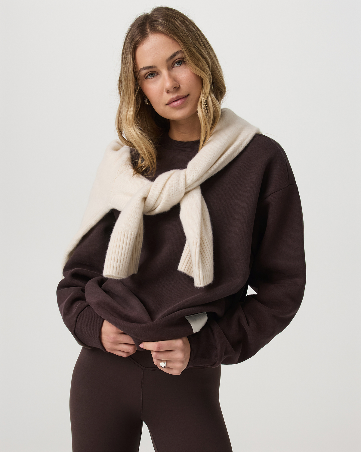 Women|New Vuori Restore Oversized Crew 2.0 French Roast Sweatshirt