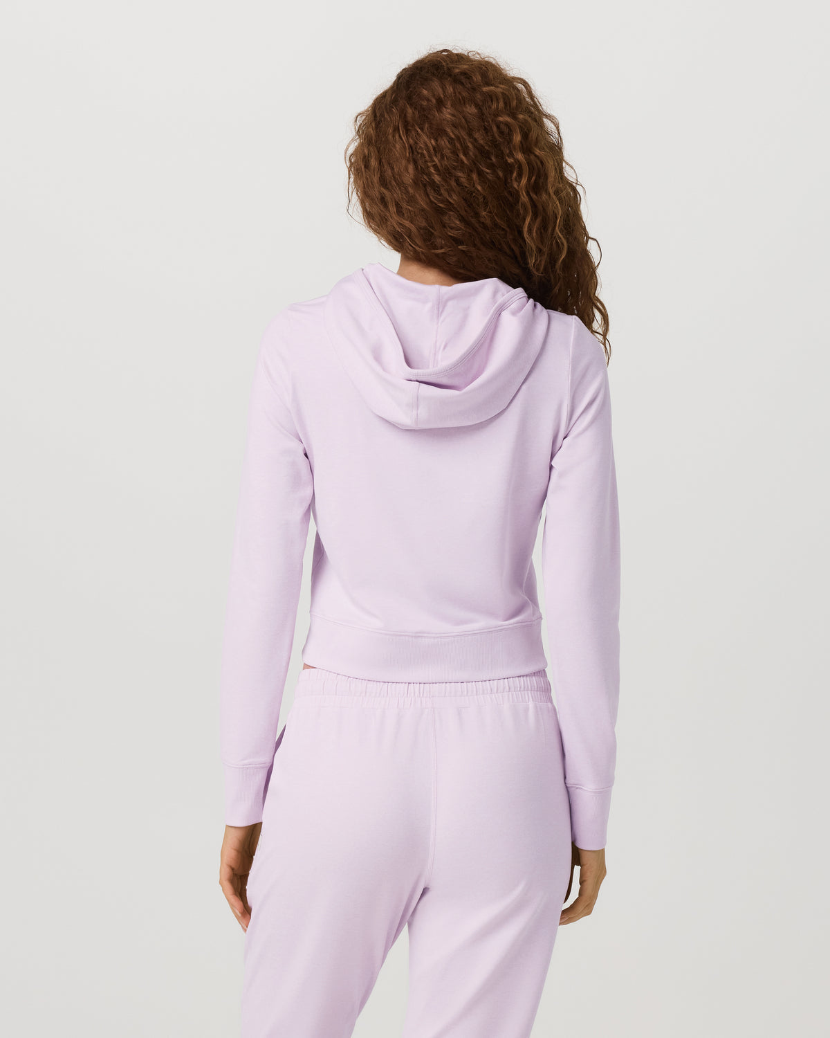 Women|New Vuori Halo Mini Full Zip Hoodie Lilac Breeze Heather Fitted Hoodie