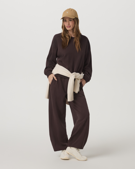 Women|New Vuori Sedona Seams Crew Women's French Roast Sweatshirt