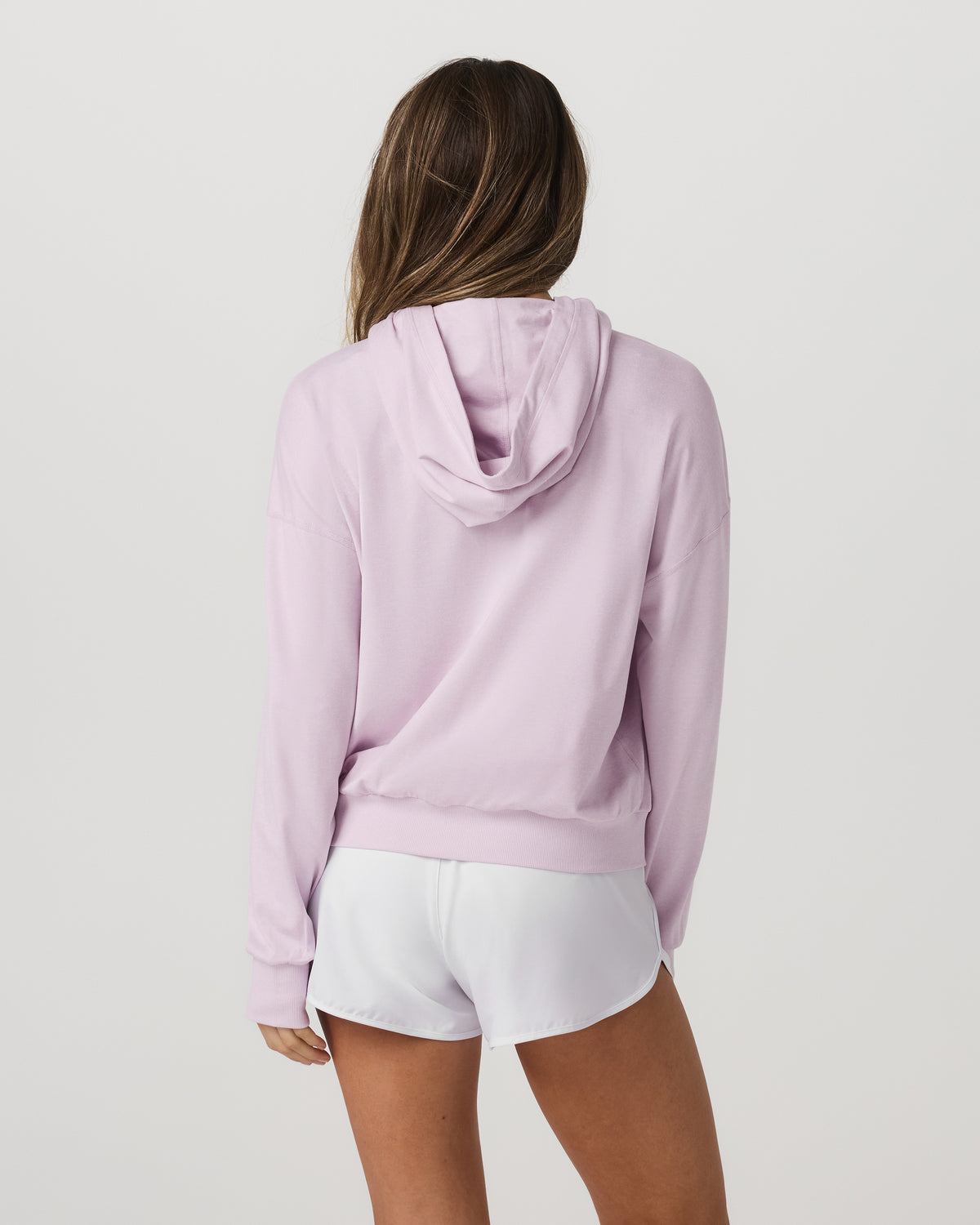 Women|New Vuori Women's Halo Modern Pullover Hoodie Lilac Breeze Heather