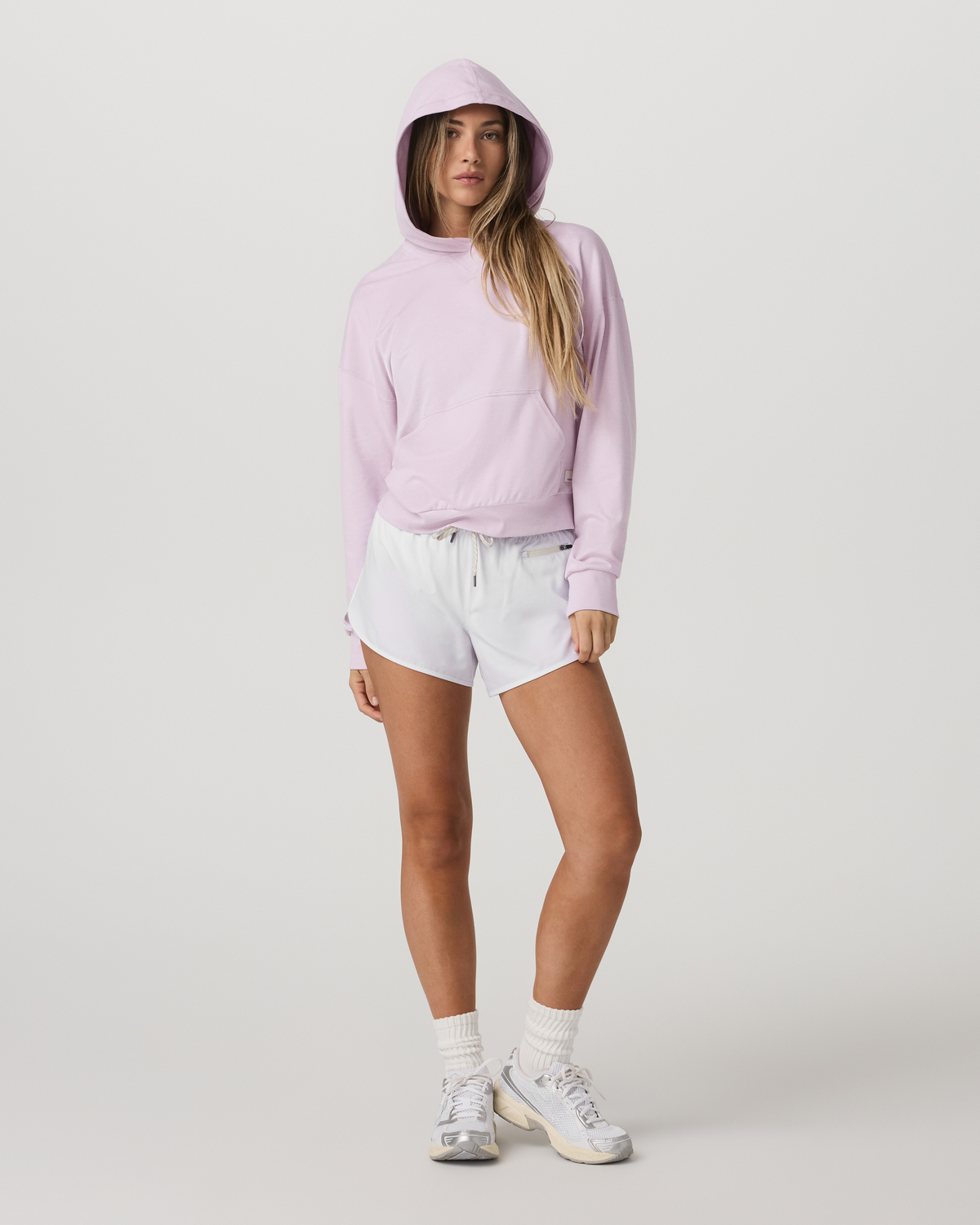 Women|New Vuori Women's Halo Modern Pullover Hoodie Lilac Breeze Heather