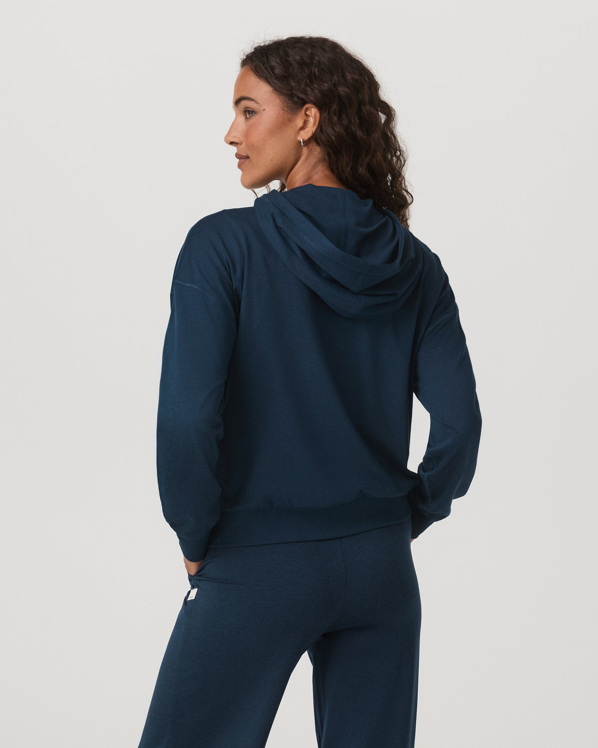 Women Vuori Halo Pullover Hoodie Women's Blue Coast Heather Hoodie