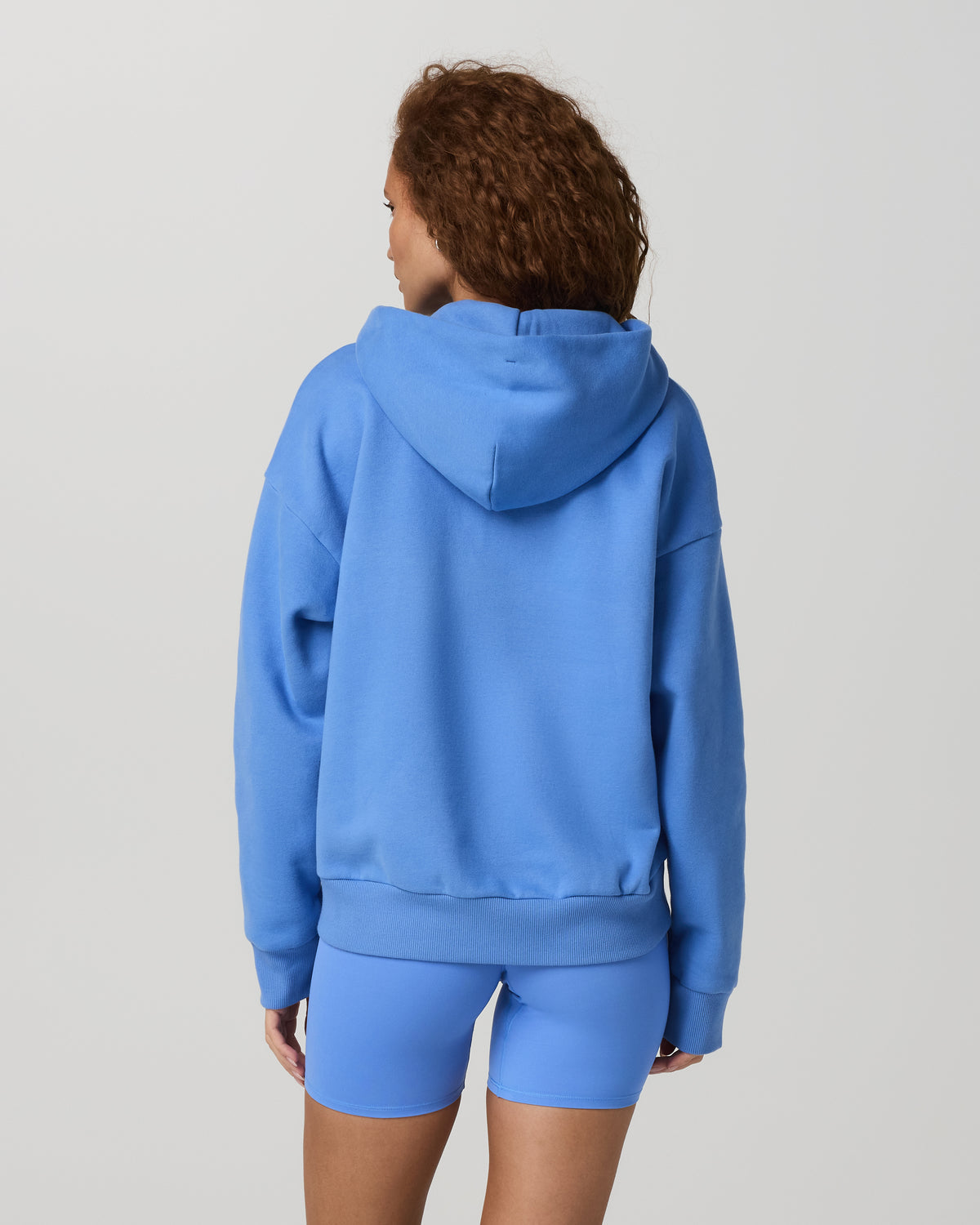 Women|New Vuori Restore Full Zip Hoodie Riviera Blue Zip-Up Sweater