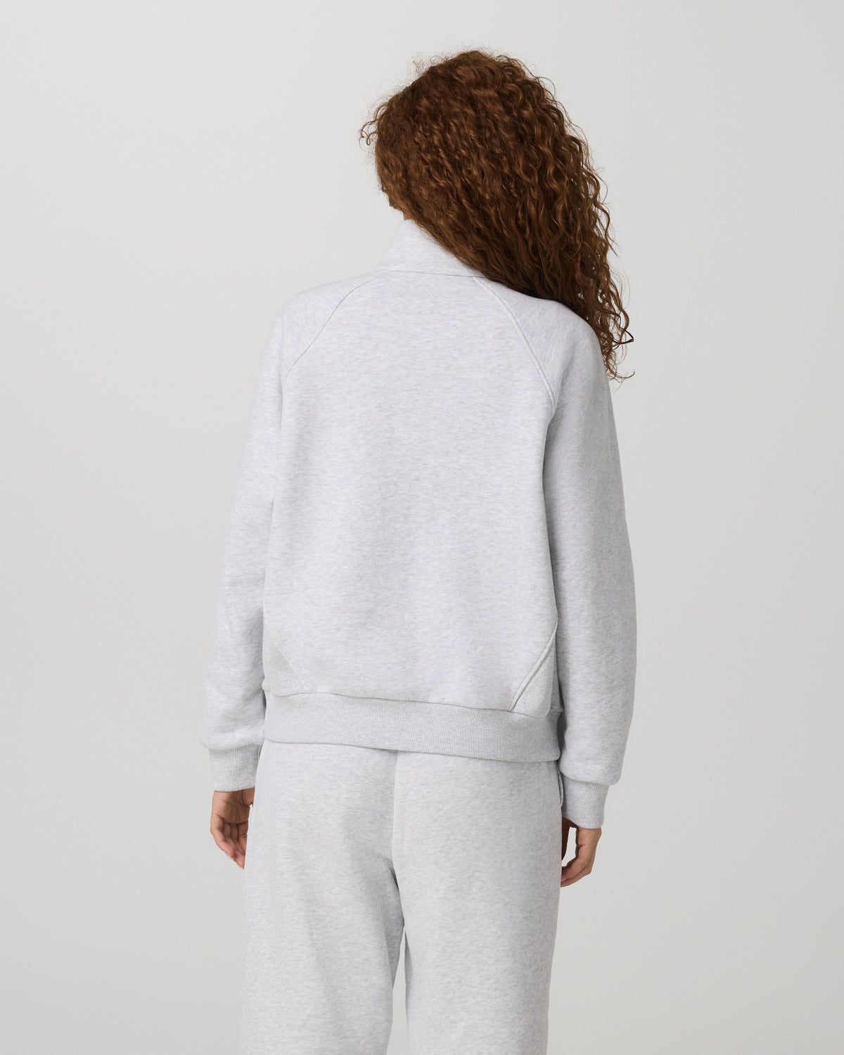 Women|New Vuori Restore Double Zip Sweatshirt Pale Grey Heather Full-Zip