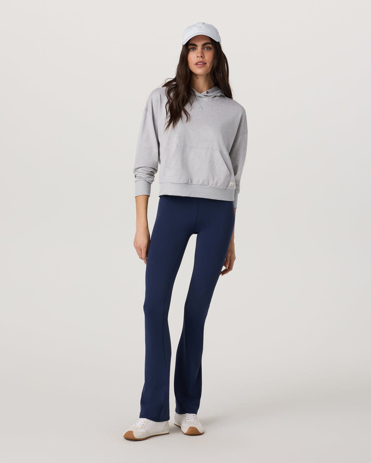 Women Vuori Halo Pullover Hoodie Women's Pale Heather Grey Hoodie