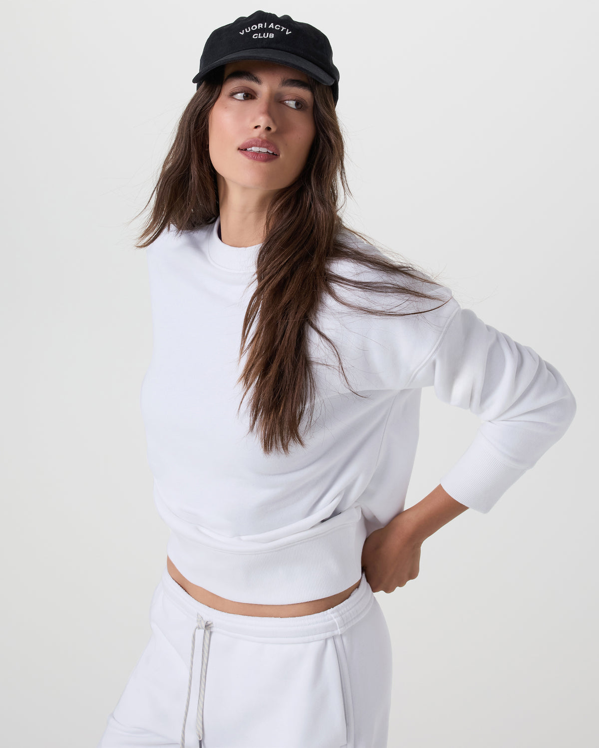 Women Vuori Sedona Weekender Crew Women's White Pullover
