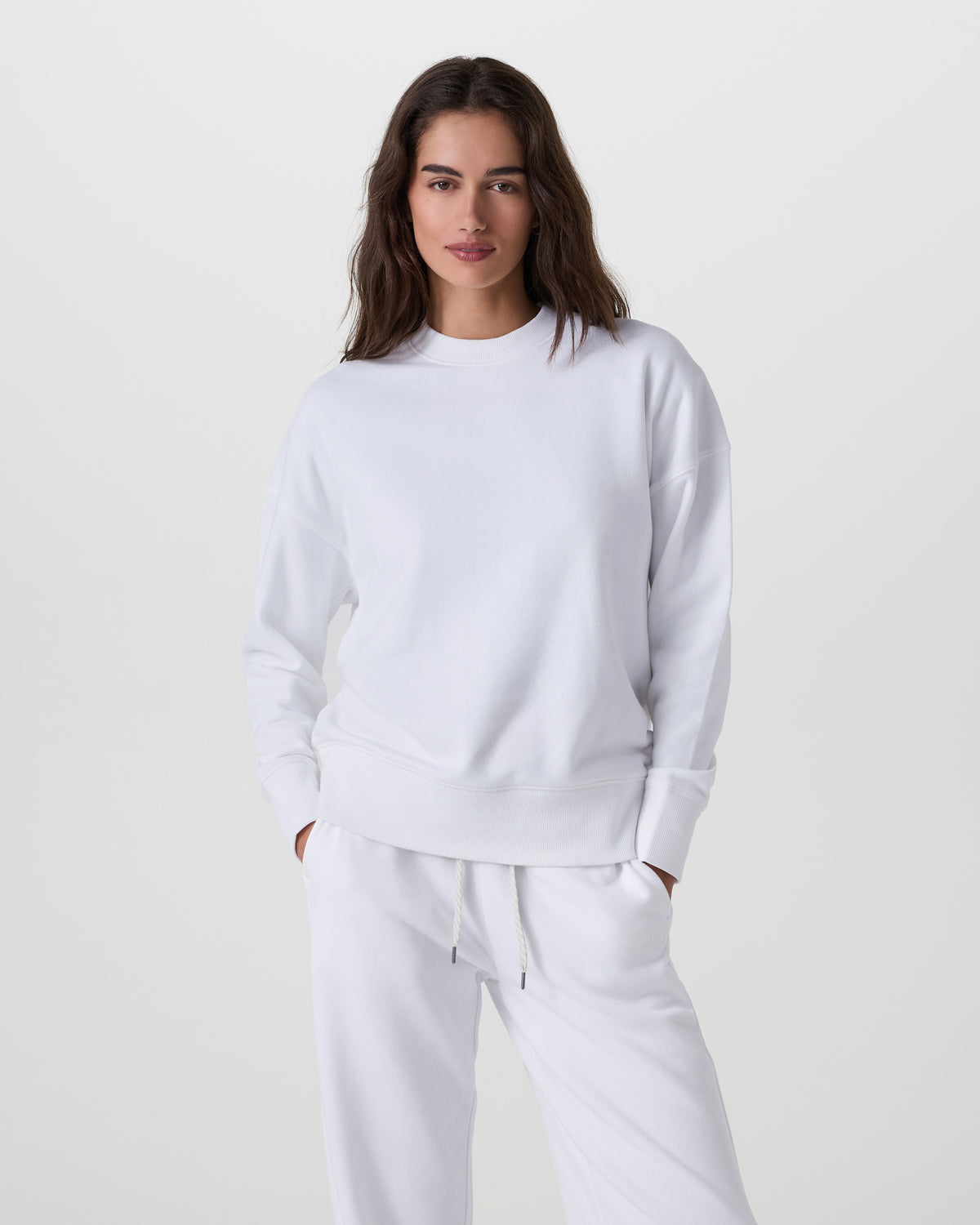 Women Vuori Sedona Weekender Crew Women's White Pullover
