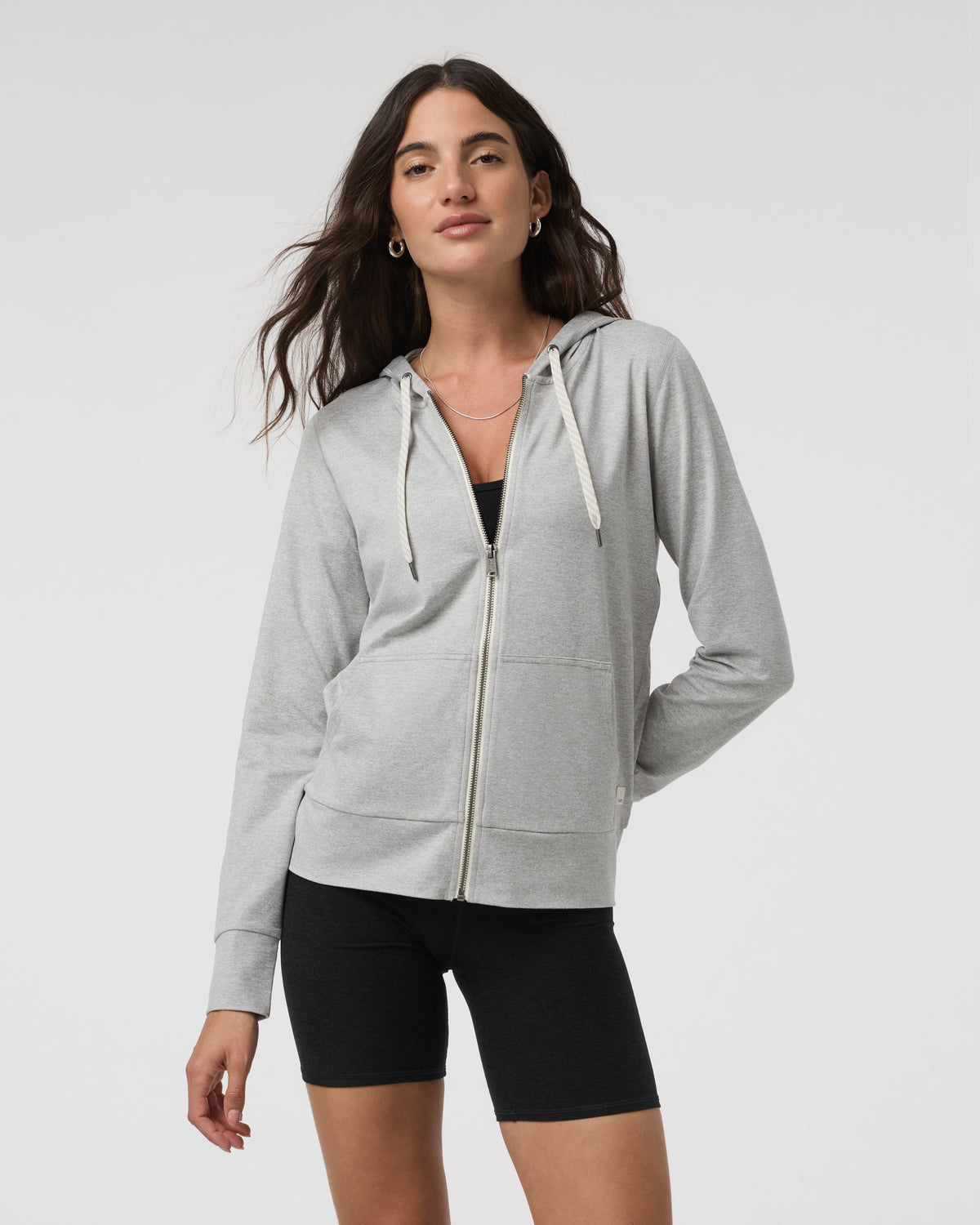 Women Vuori Halo Performance Hoodie 2.0 Light Pale Grey Hoodie