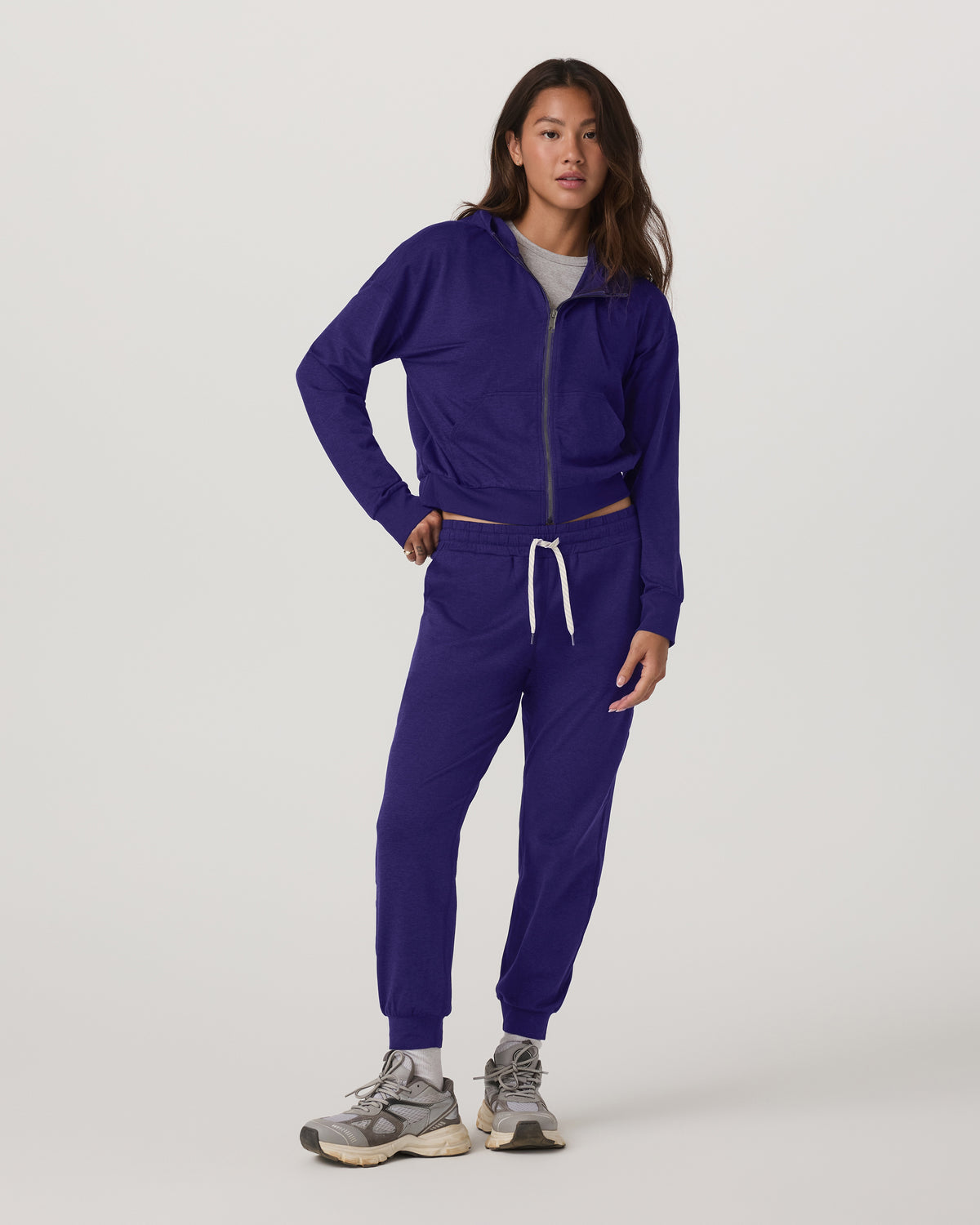 Women|New Vuori Halo Full Zip Hoodie Women's Stellar Sky Heather Hoodie