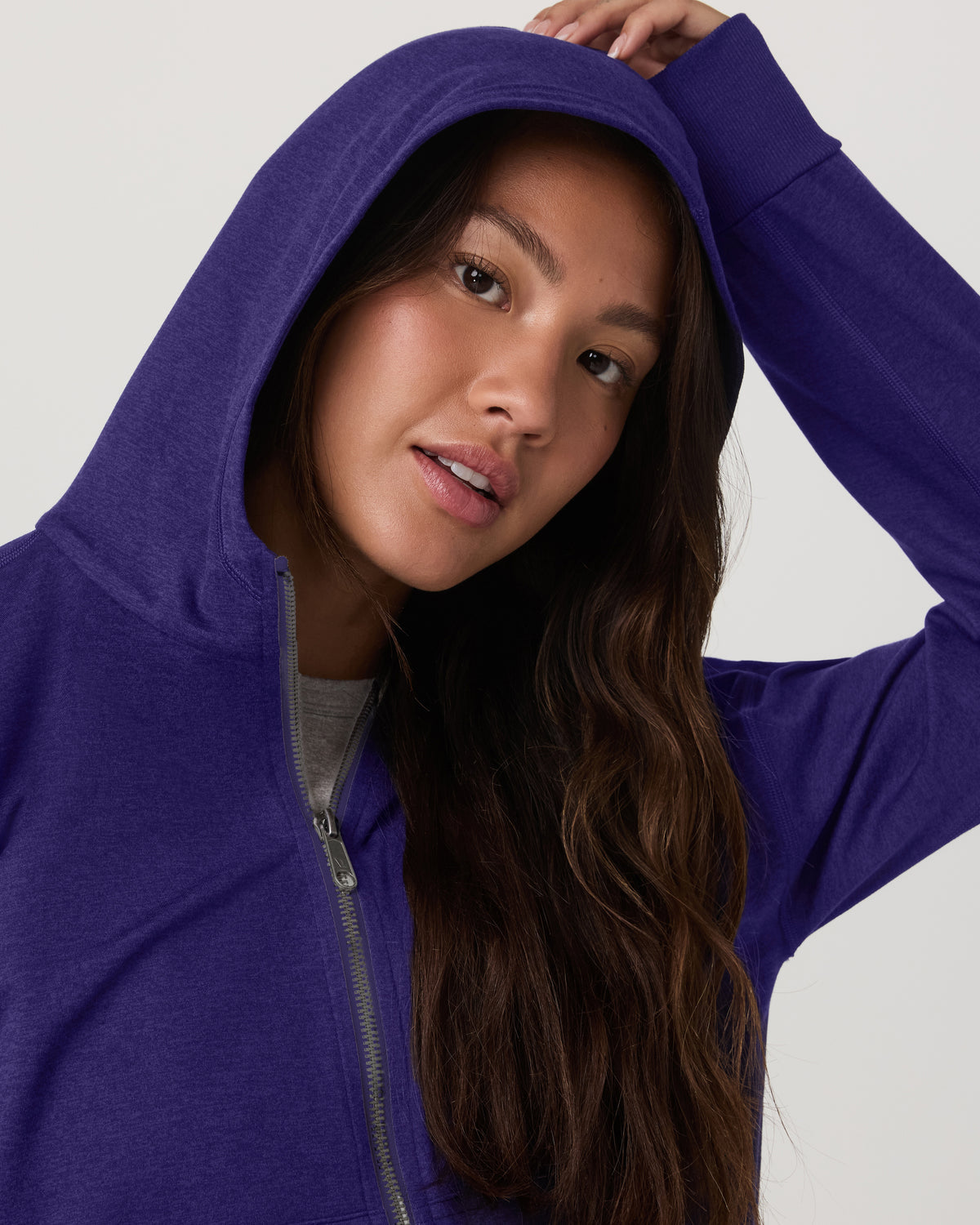 Women|New Vuori Halo Full Zip Hoodie Women's Stellar Sky Heather Hoodie