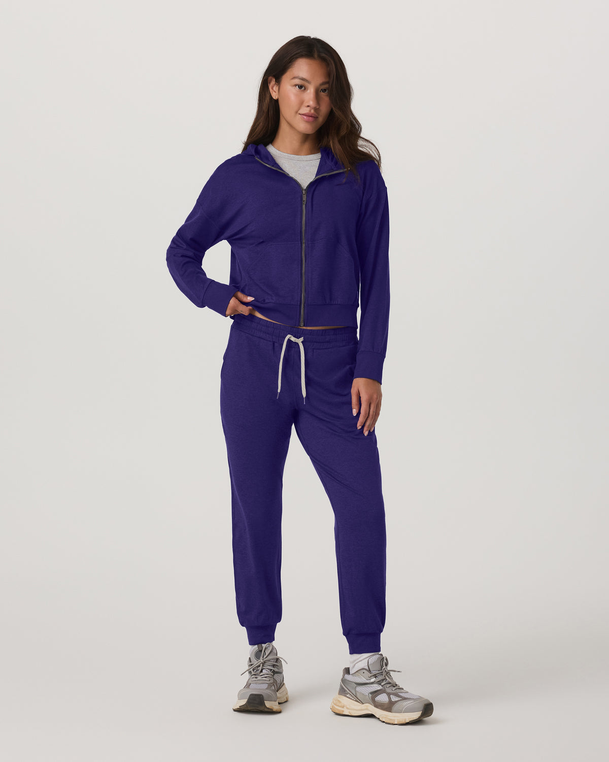 Women|New Vuori Halo Full Zip Hoodie Women's Stellar Sky Heather Hoodie