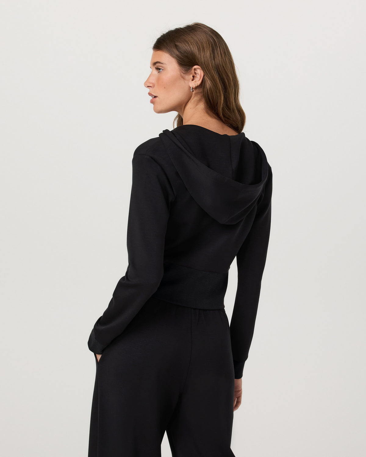 Women Vuori Compose Full Zip Hoodie Women's Black Zip-Up Jacket