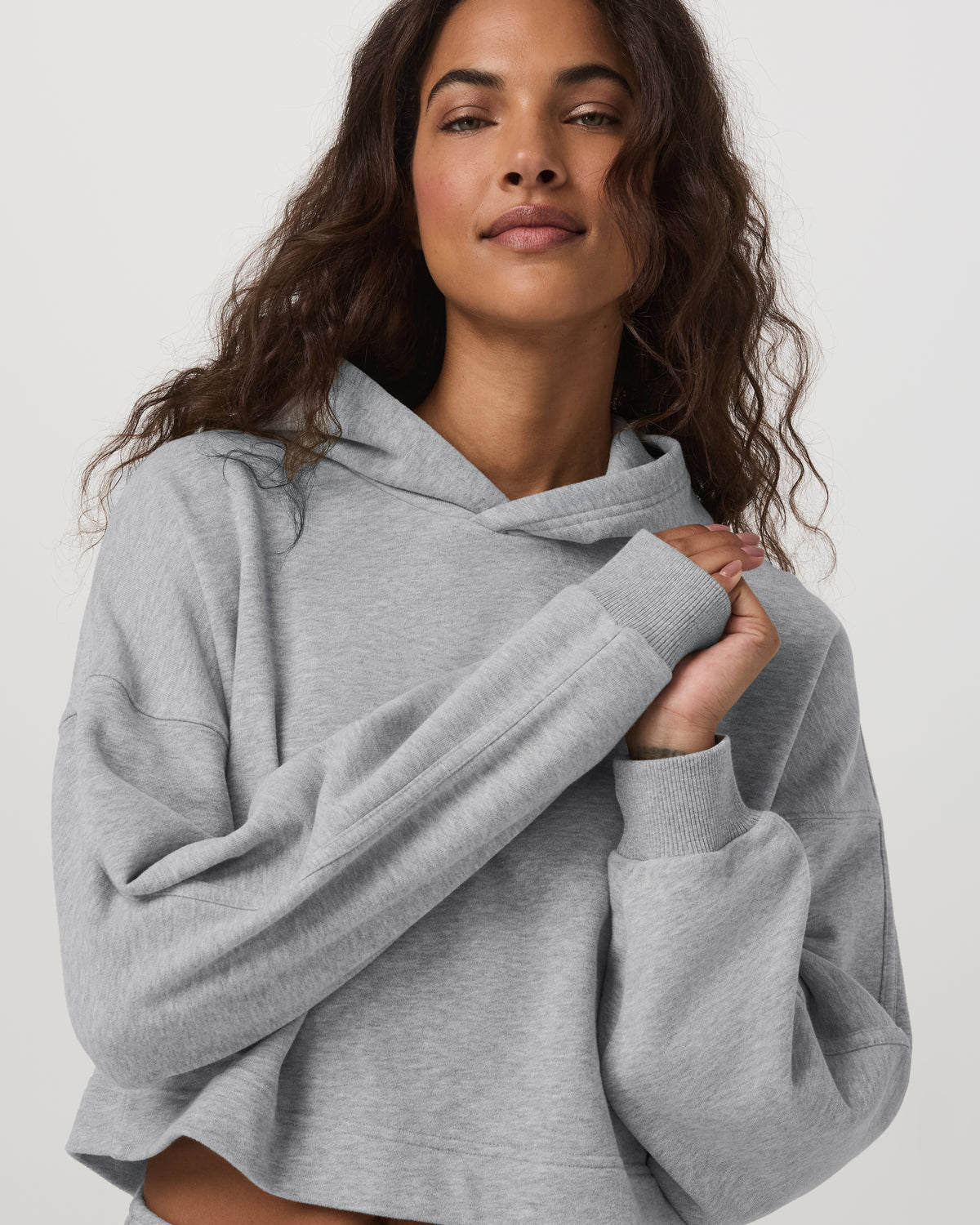 Women Vuori Sedona Pullover Hoodie Light Heather Grey Hoodie