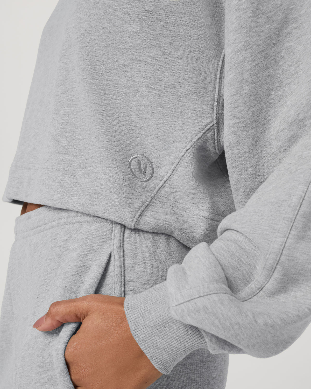 Women Vuori Sedona Pullover Hoodie Light Heather Grey Hoodie