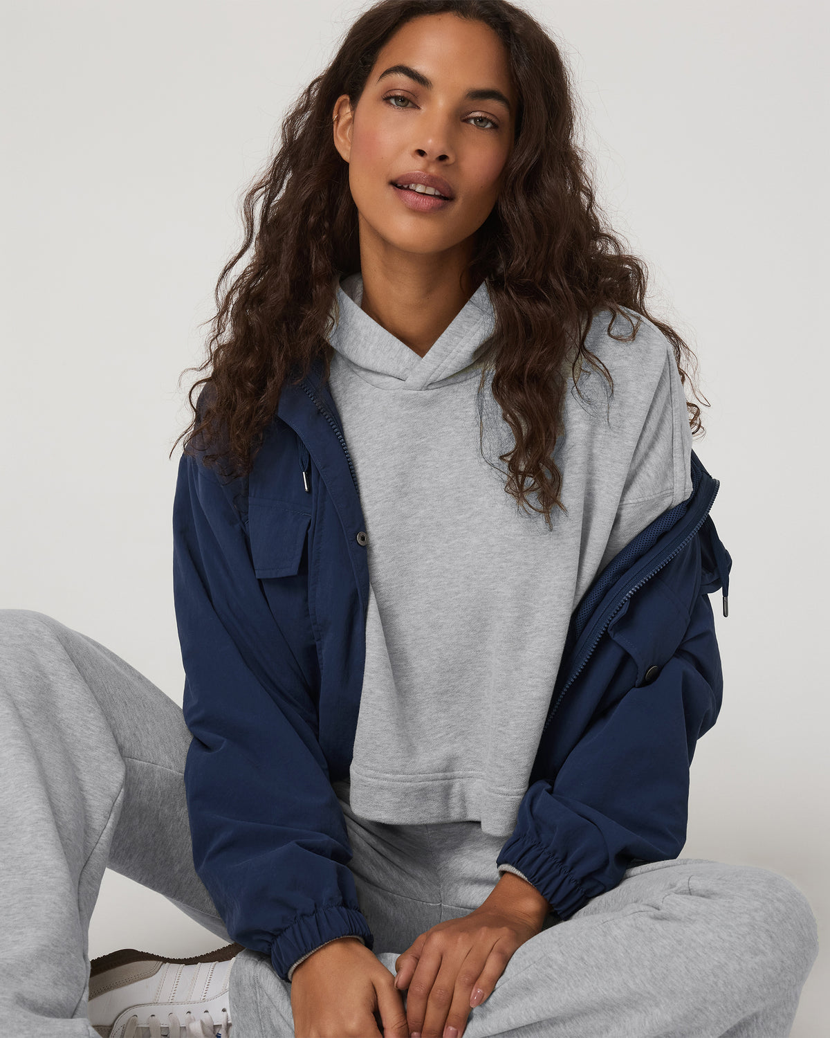 Women Vuori Sedona Pullover Hoodie Light Heather Grey Hoodie