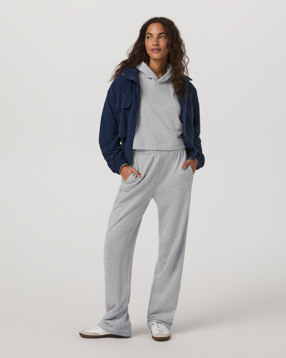Women Vuori Sedona Pullover Hoodie Light Heather Grey Hoodie