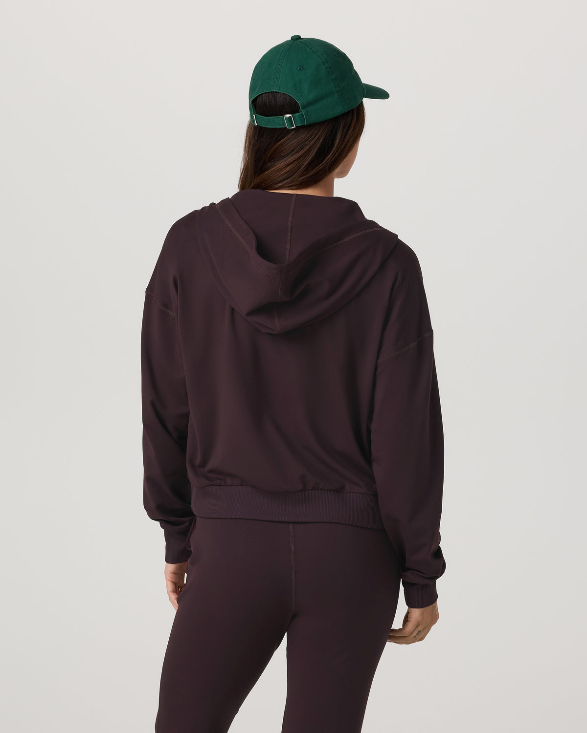 Women Vuori Halo Full Zip Hoodie Women's Raisin Hoodie