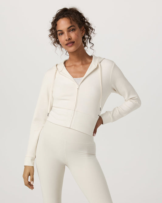 Women Vuori Compose Full Zip Hoodie Women's Marshmallow Jacket