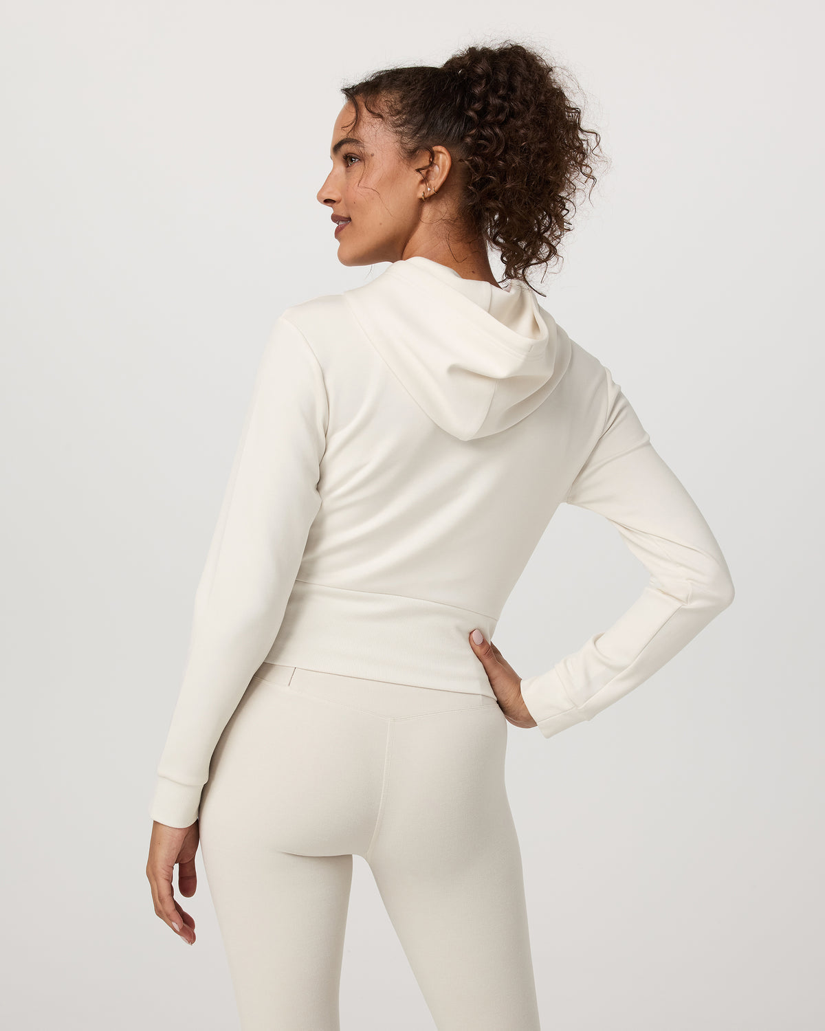 Women Vuori Compose Full Zip Hoodie Women's Marshmallow Jacket
