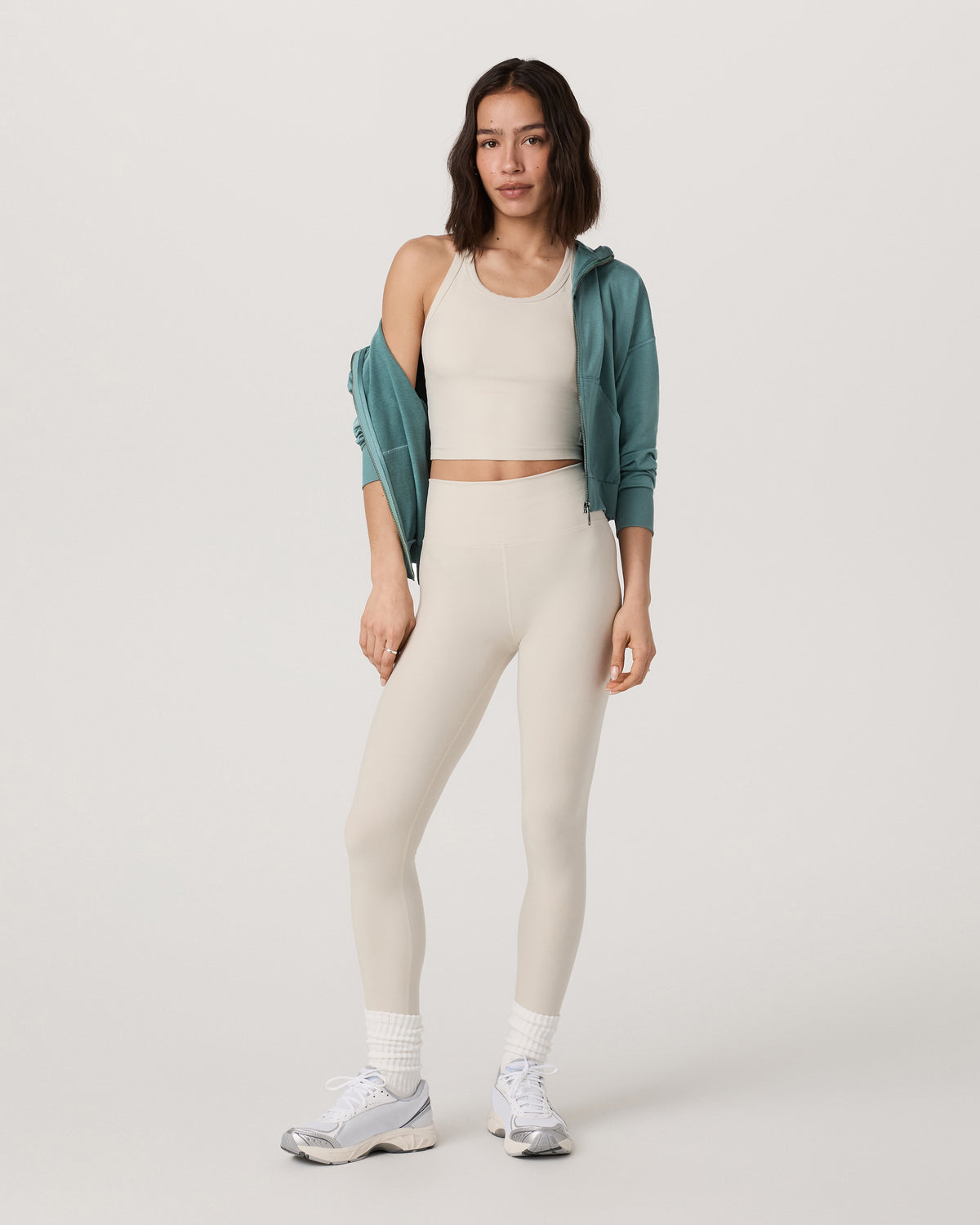 Women Vuori Halo Full Zip Hoodie Women's Bluegrass Heather Hoodie