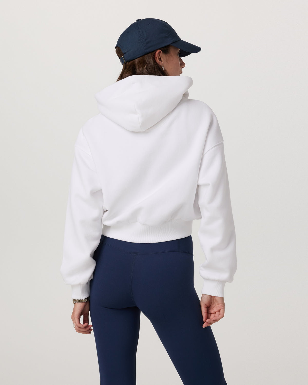 Women Vuori Restore Mini Full Zip Hoodie Women's White Jacket