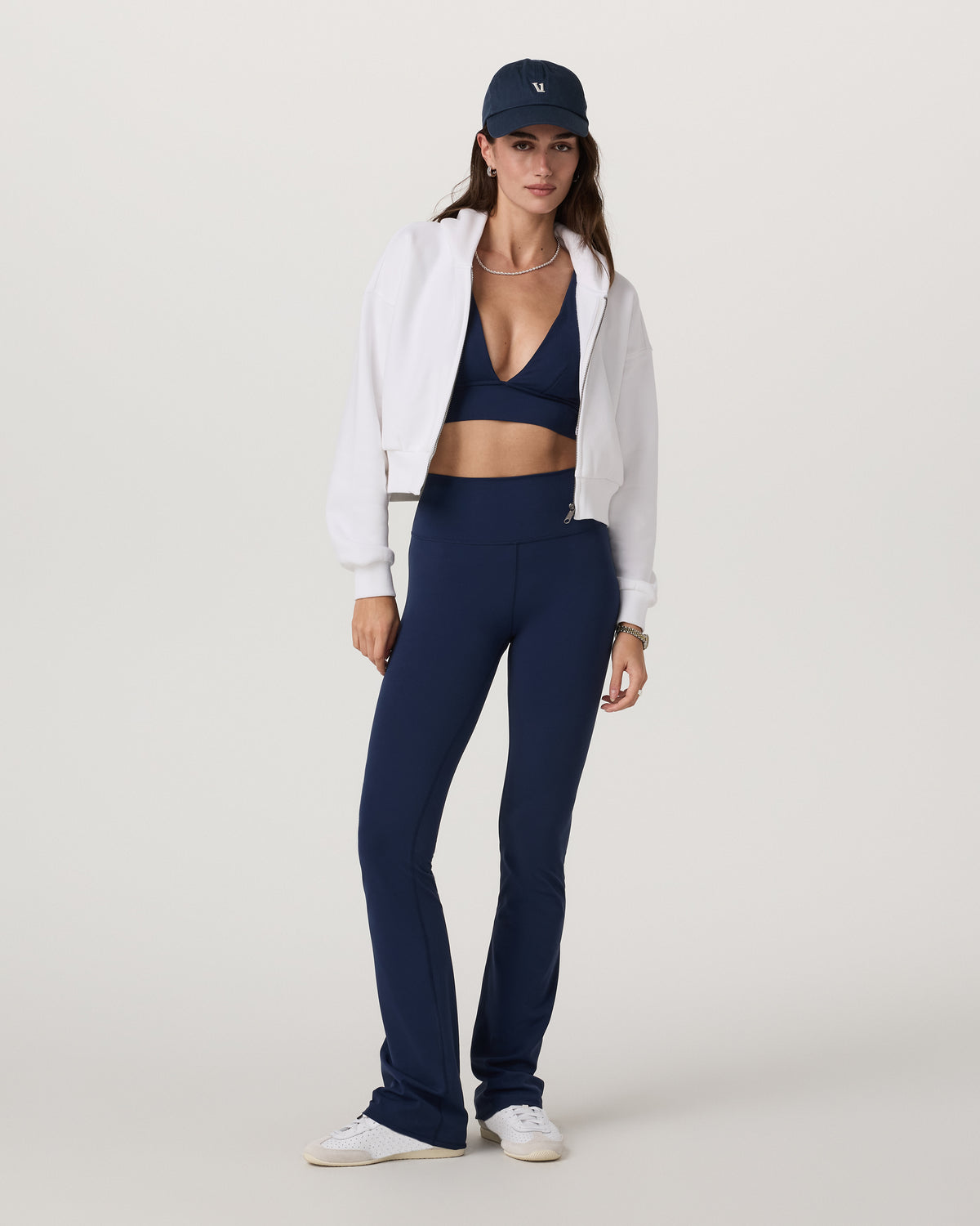 Women Vuori Restore Mini Full Zip Hoodie Women's White Jacket