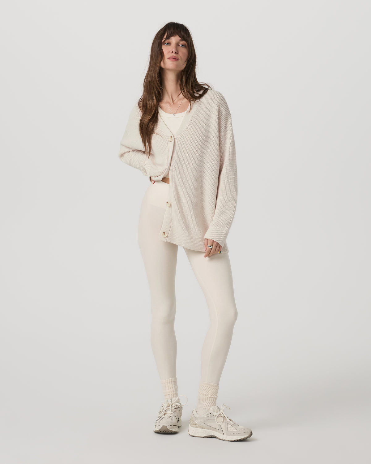 Women Vuori Alps Boyfriend Cardigan Women's Marshmallow Sweater