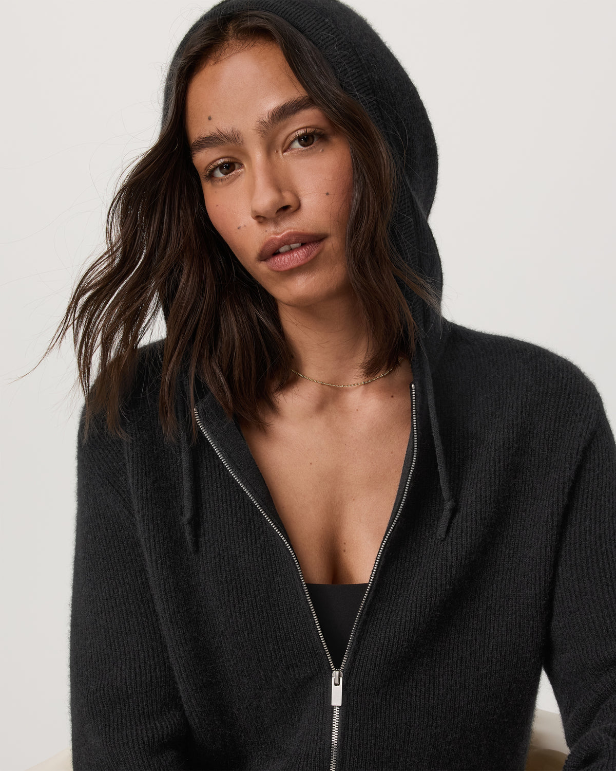 Women Vuori Émilie Cashmere Hoodie Women's Black Zip