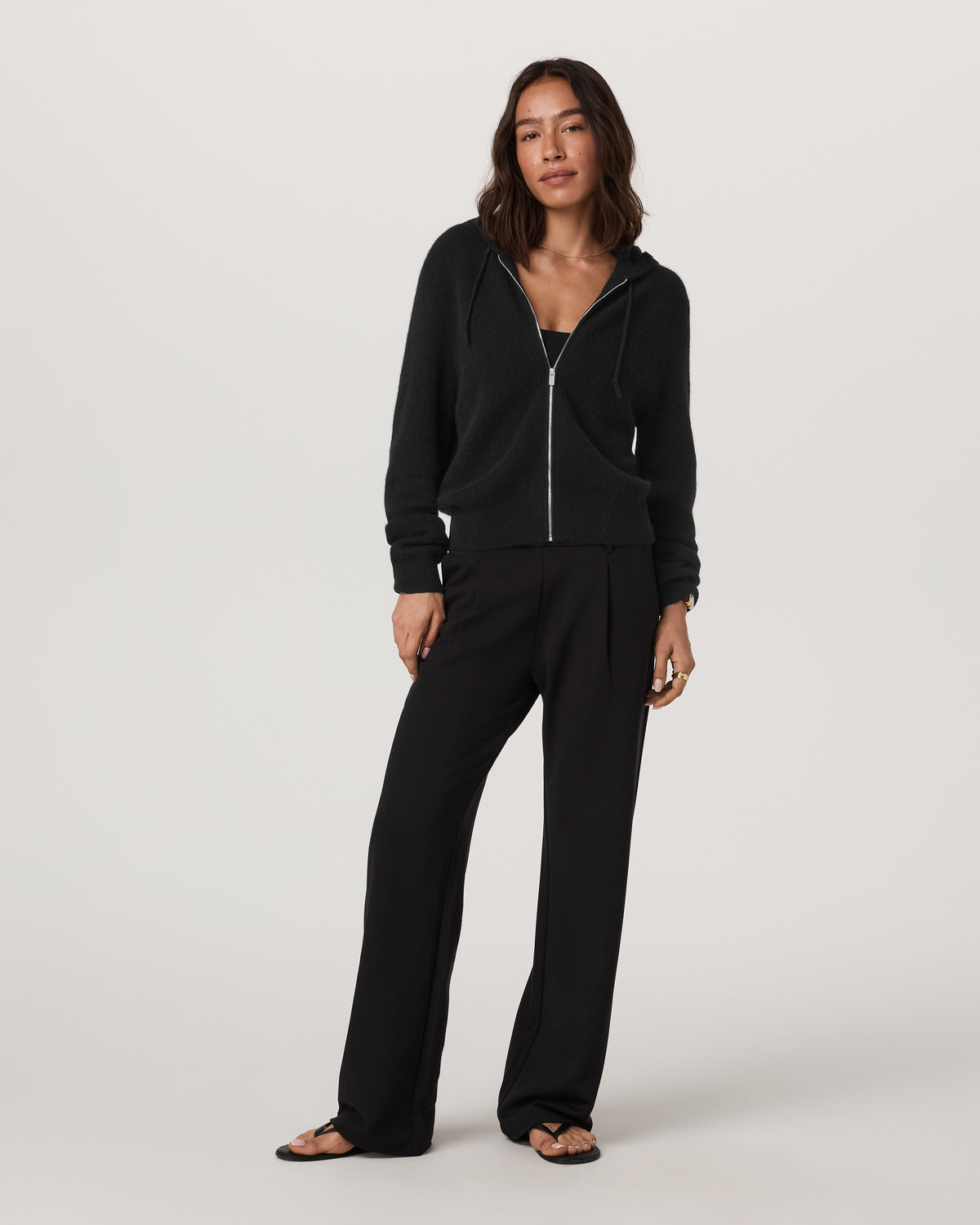 Women Vuori Émilie Cashmere Hoodie Women's Black Zip