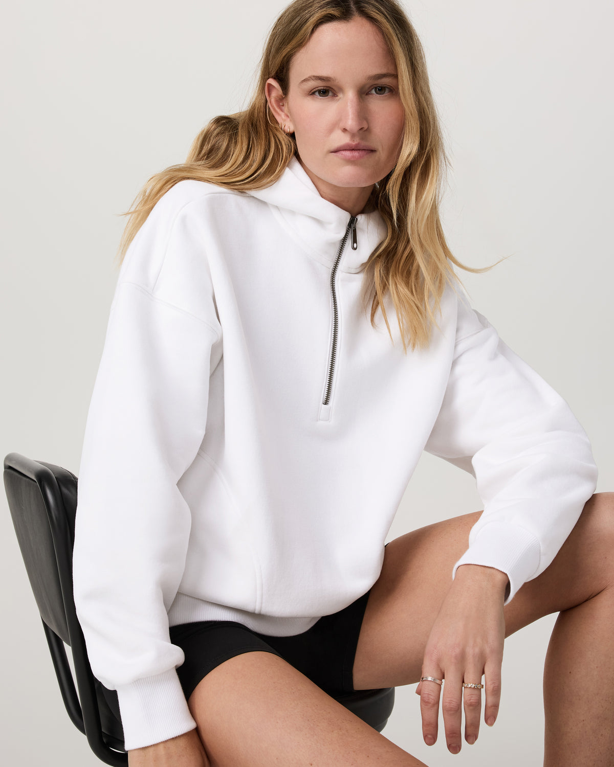 Women Vuori Restore Relaxed Half Zip Hoodie Women's White Pullover