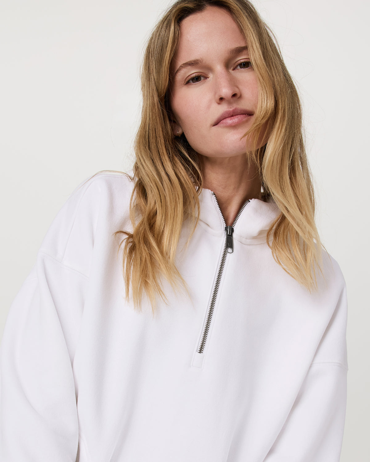 Women Vuori Restore Relaxed Half Zip Hoodie Women's White Pullover