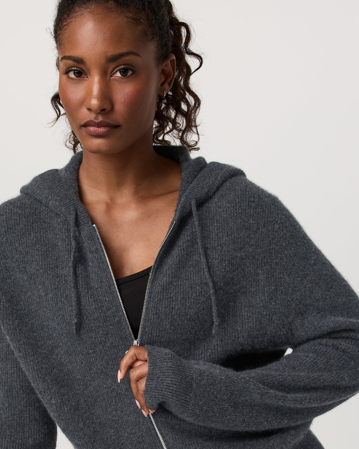 Women Vuori Émilie Cashmere Hoodie Women's Charcoal Heather