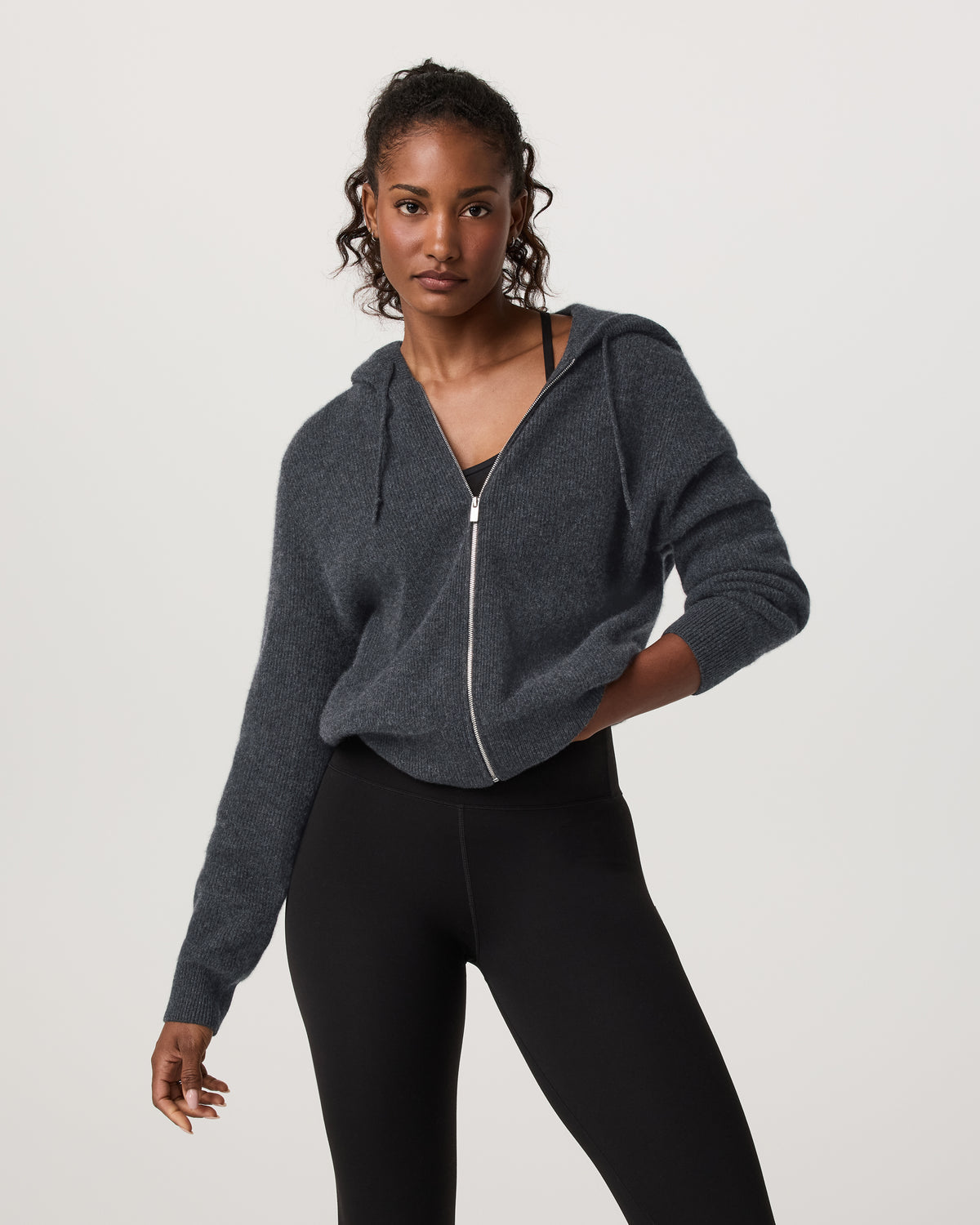 Women Vuori Émilie Cashmere Hoodie Women's Charcoal Heather