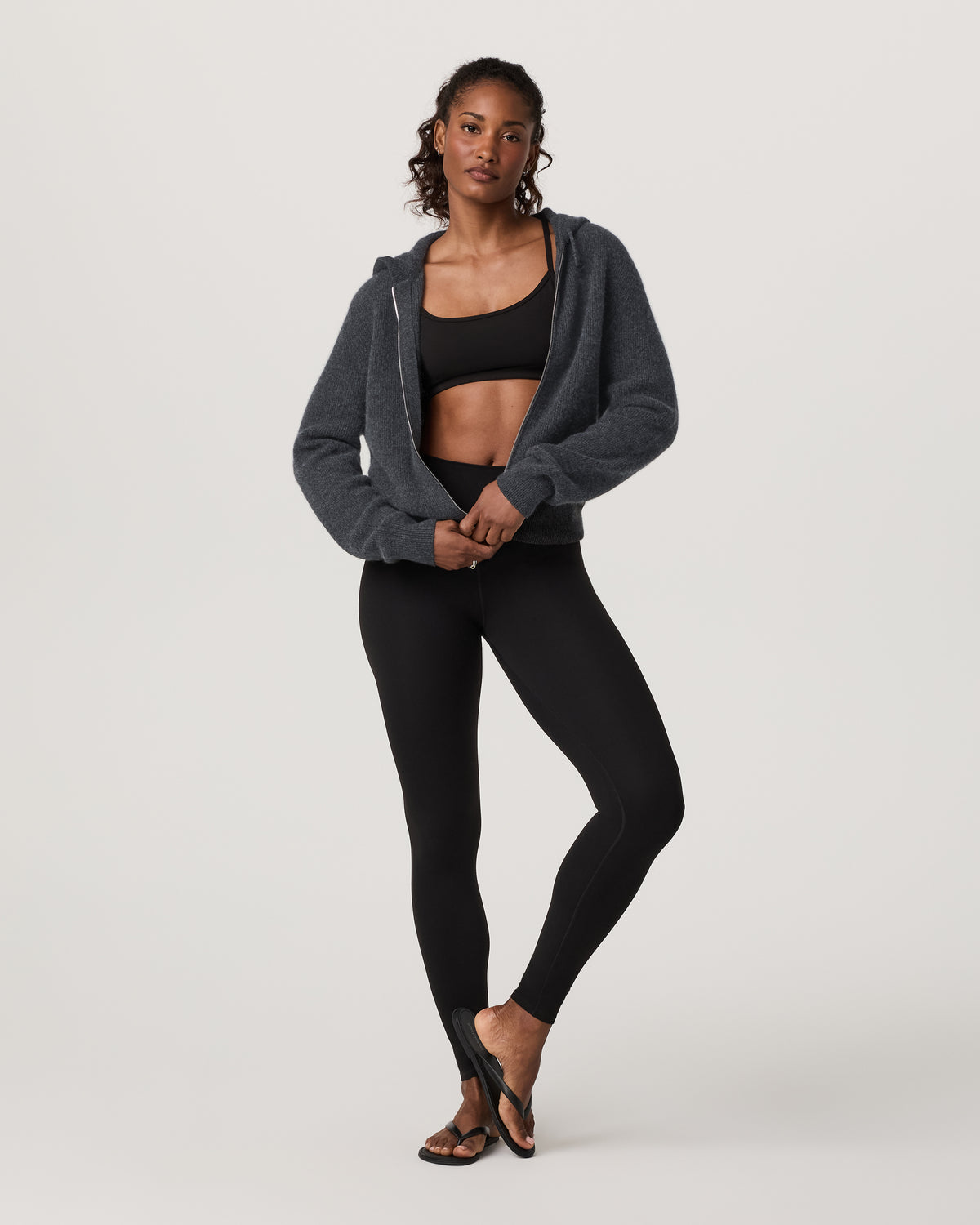 Women Vuori Émilie Cashmere Hoodie Women's Charcoal Heather