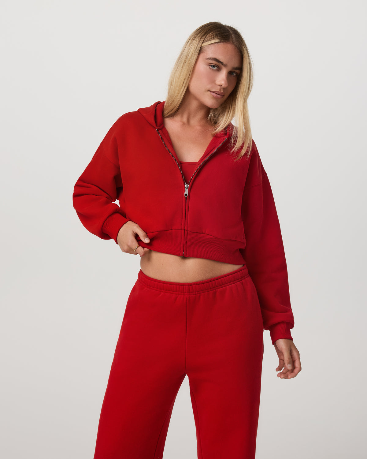 Women Vuori Restore Mini Full Zip Hoodie Women's Cherry Jacket