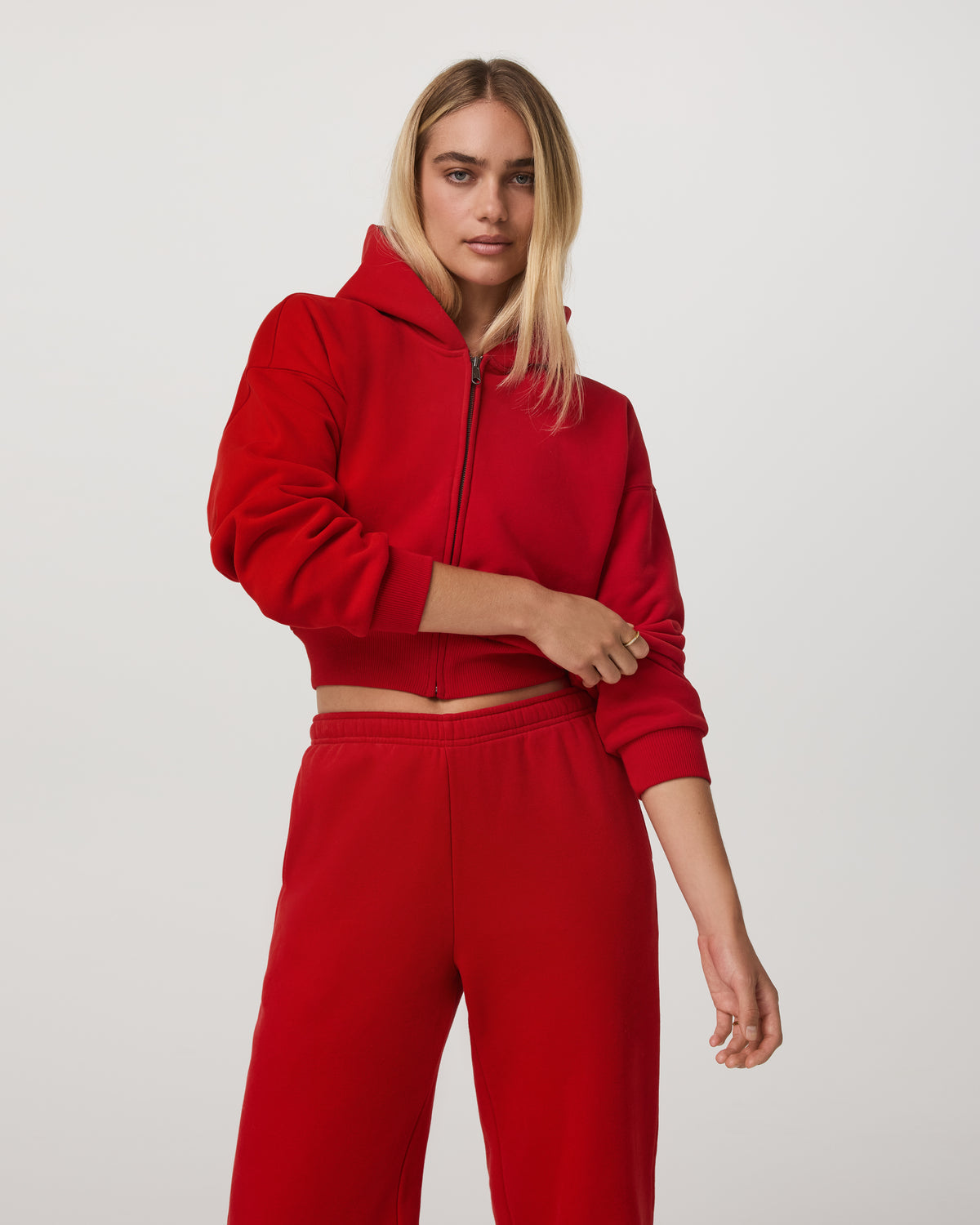 Women Vuori Restore Mini Full Zip Hoodie Women's Cherry Jacket