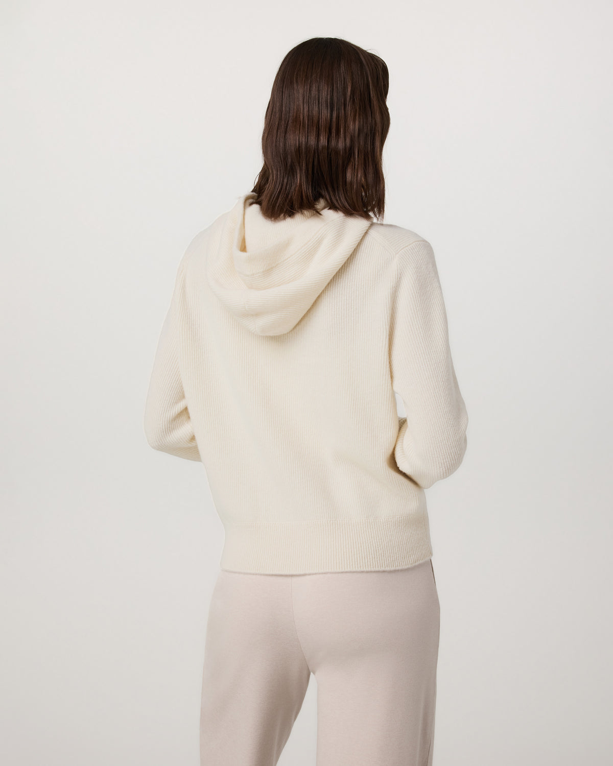 Women Vuori Émilie Cashmere Hoodie Women's Porcelain Zip