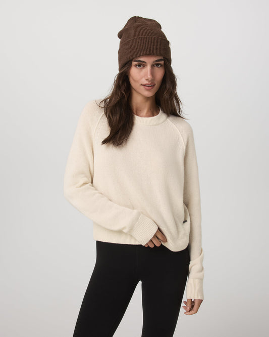 Women Vuori Émilie Cashmere Crew Women's Porcelain Pullover