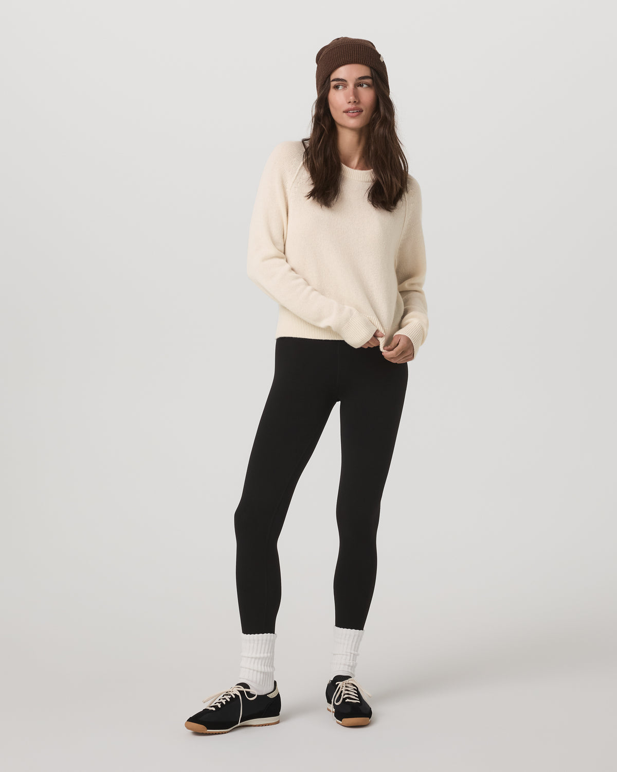 Women Vuori Émilie Cashmere Crew Women's Porcelain Pullover