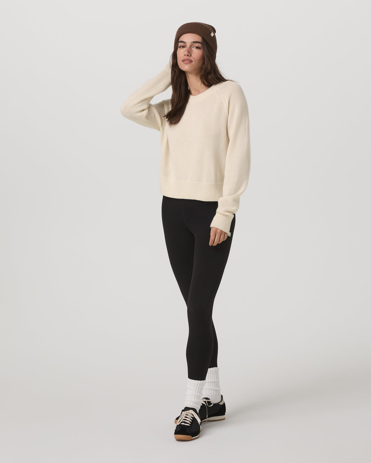 Women Vuori Émilie Cashmere Crew Women's Porcelain Pullover