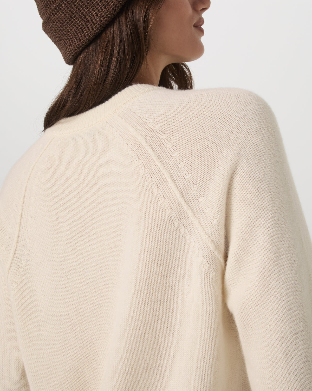 Women Vuori Émilie Cashmere Crew Women's Porcelain Pullover