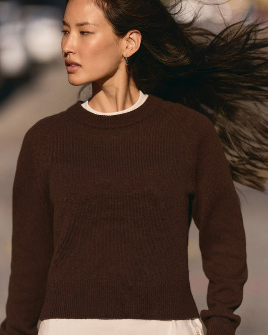 Women Vuori Émilie Cashmere Crew Women's Java Pullover