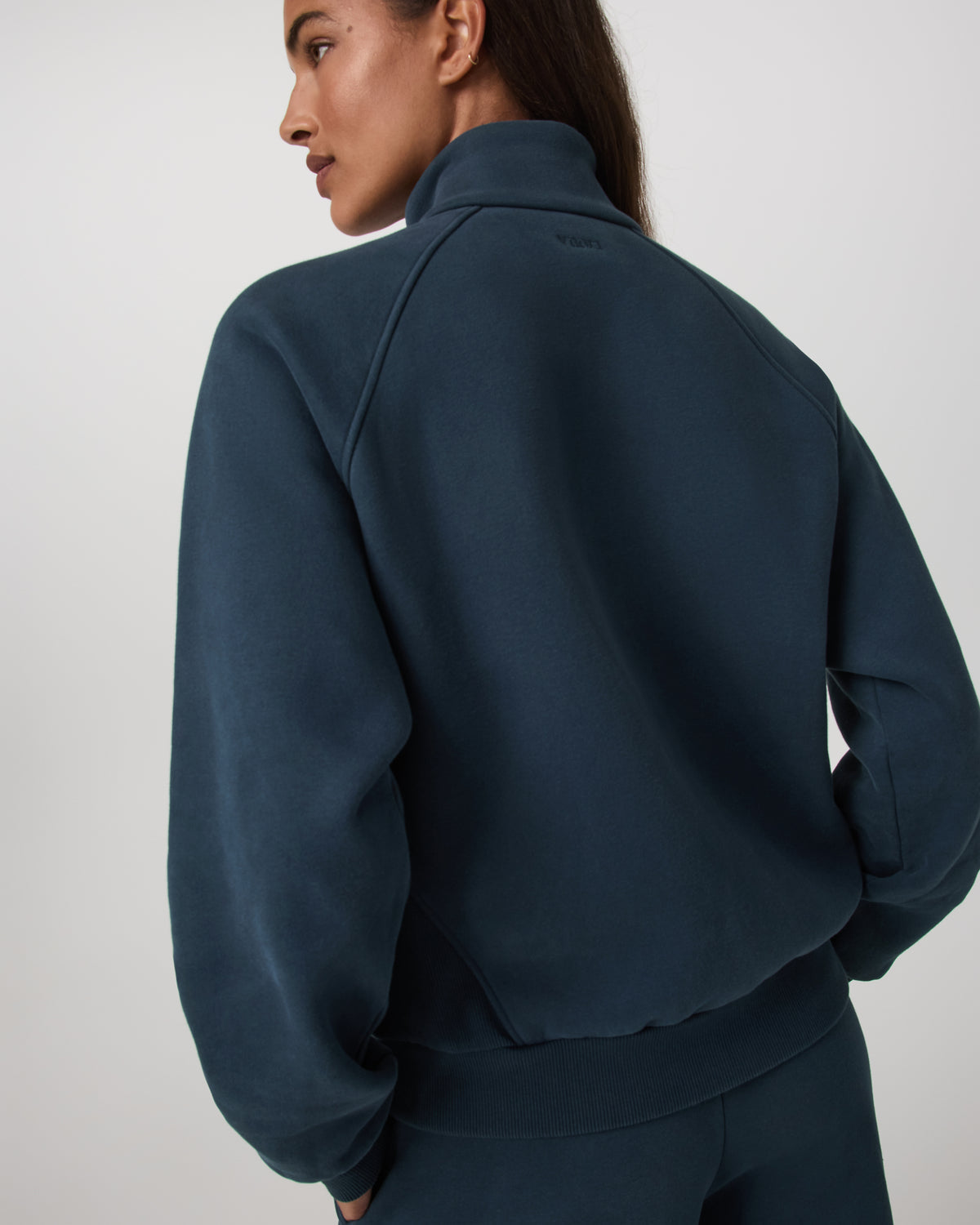 Women|New Vuori Restore Double Zip Sweatshirt Ocean Blue Full-Zip Fleece