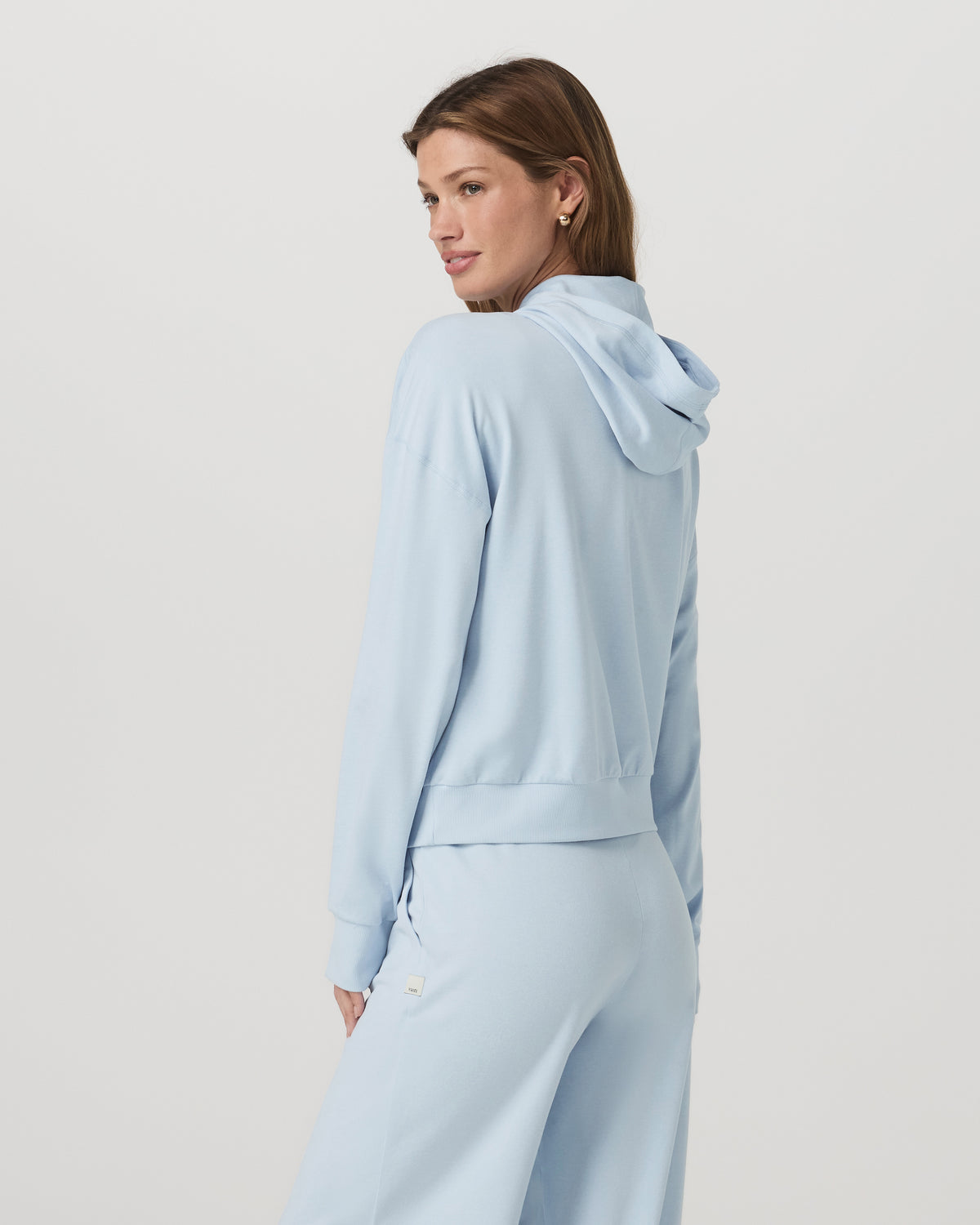 Women|New Vuori Women's Halo Modern Full Zip Hoodie Soft Sky Heather