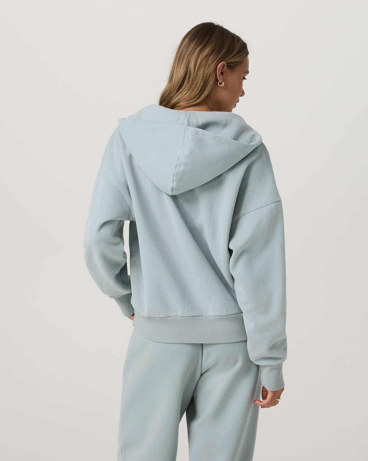 Women Vuori Restore Relaxed Half Zip Hoodie Blue Haze Jacket