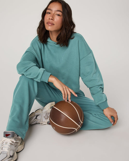 Women Vuori Sedona Pullover Hoodie Bluegrass Oversized Hoodie